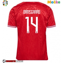 Moške Nogometnih dresov Danska Mikkel Damsgaard #14 Domači EP 2024 Kratki rokavi